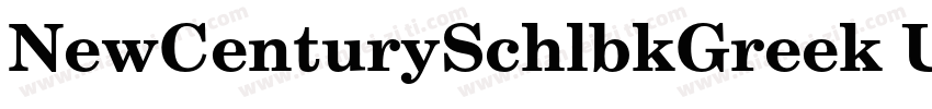 NewCenturySchlbkGreek Up字体转换